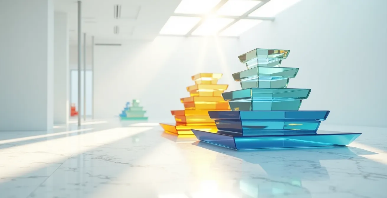 Visual representation of a layered capital structure in real estate financing