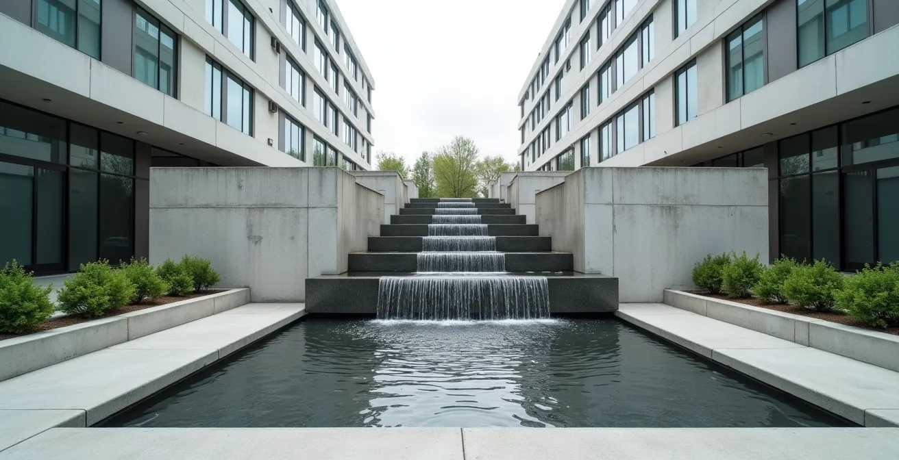 Multi-tiered waterfall diagram showing capital flow through debt layers to equity returns