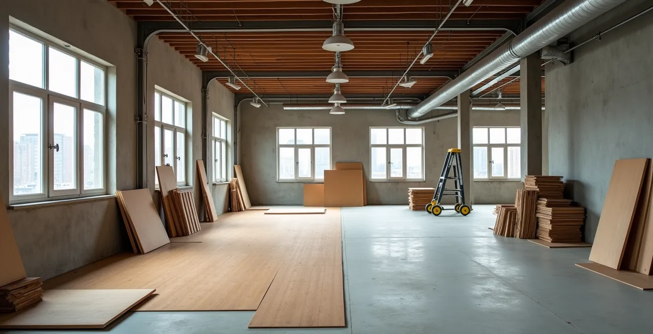 Visual representation of renovation classification decision process with architectural elements